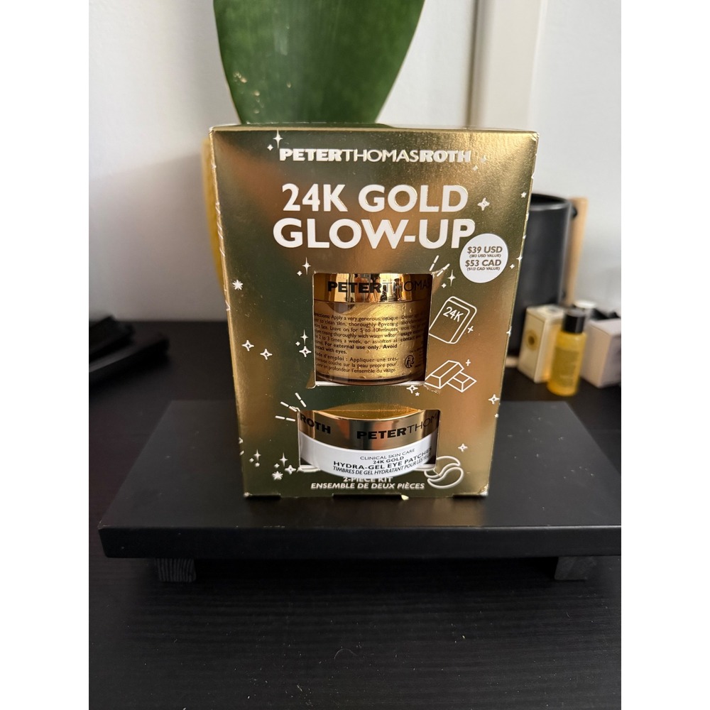 Peter Thomas Roth 24K Gold Glow-Up  Set new in box
